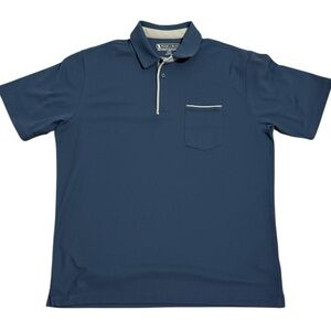 PEBBLE BEACH men’s polo gold shirt size large